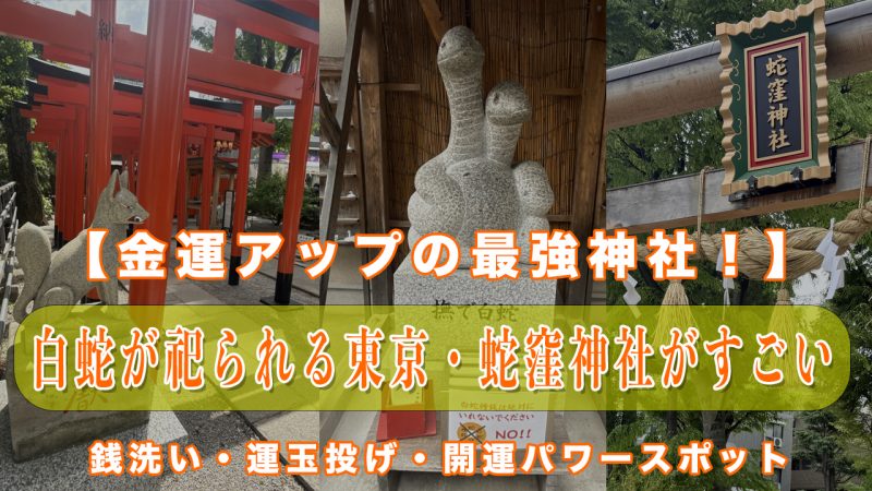 🐍【東京・蛇窪神社】金運アップの最強パワースポット！白蛇のご利益と銭洗所・運玉投げで運気を引き寄せる神社体験
