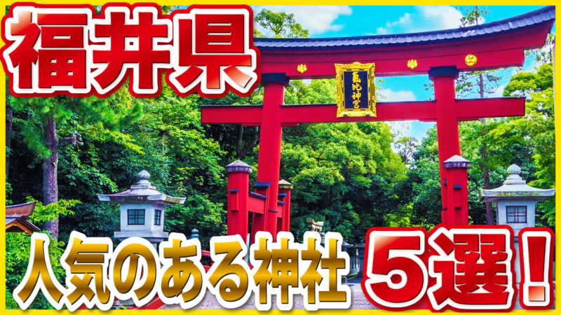 【福井県の人気神社5選】歴史・ご利益・絶景がそろう福井の最強パワースポット巡り